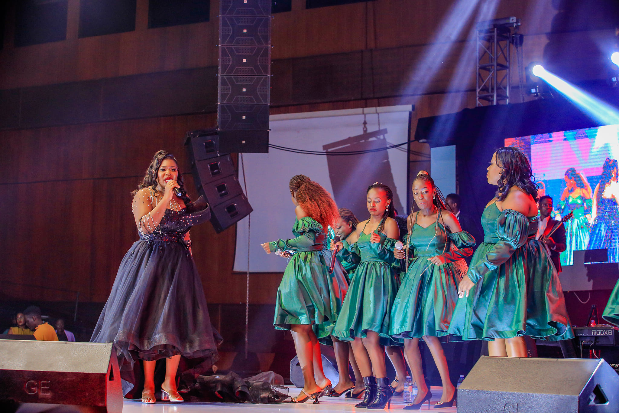 Justine Nabbosa at the performing at the Oli Katonda Worship Experience at KAmpala Serena Hotel